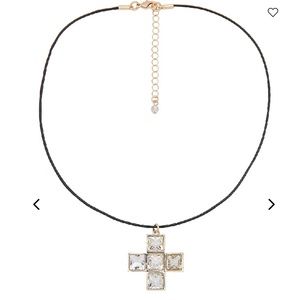 NWT Micah Necklace Lovers and Friends Cross Bejeweled